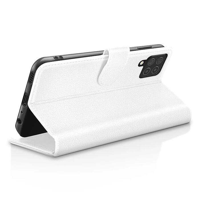 Avis Zanaé Étui Portefeuille pour Galaxy M22 / M32 / A22 Support et Languette Magnétique Blanc