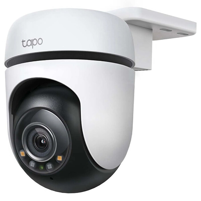 Tapo Caméra Wi-Fi Extérieure 2K Rotative 360° et Inclinable 130° avec Enregistrement Blanc / Noir