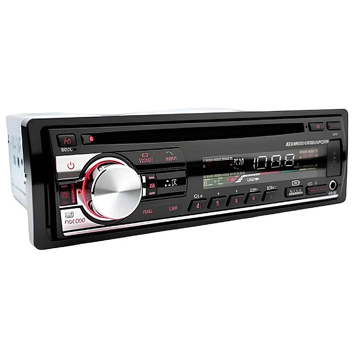 Avizar Autoradio Bluetooth FM / MP3 avec USB / SD et Entrée AUX Haute Puissance Noir