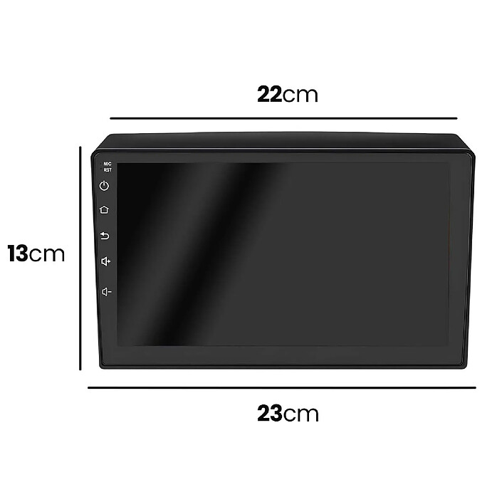 Acheter Avizar Autoradio Android Écran Tactile 9" GPS / Bluetooth / USB et Caméra de Recul Noir