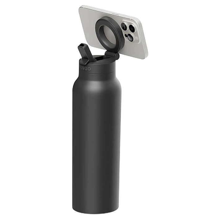 Ringo Gourde avec Support Magnétique Smartphone Compatible MagSafe 710ml Noir