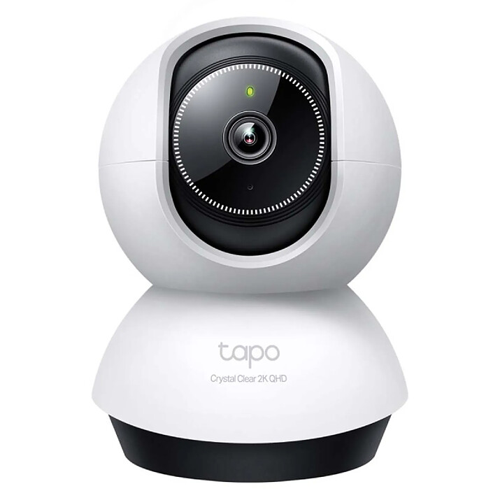 Tapo Caméra Wifi Intérieur QHD 2K Rotation 360 avec Détection Intelligentes IA Blanc
