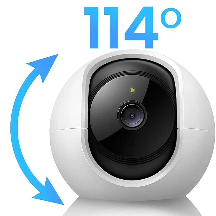 Acheter Tapo Caméra WiFi Intérieure Rotative 360° avec Détection de Mouvement 2K Blanc