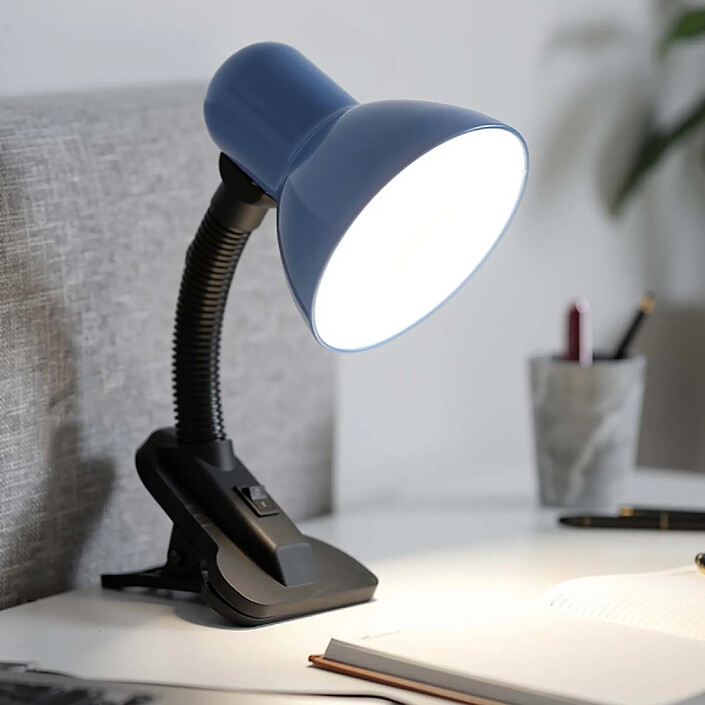 Avis Avizar Lampe de Table Orientable LED 40W avec Pince et Interrupteur Noir / Bleu