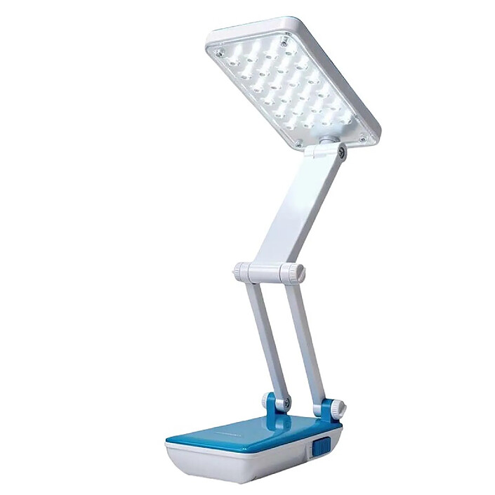 Avizar Lampe de Bureau 24 LED SMD 3 Intensités Réglable Pliable Blanc