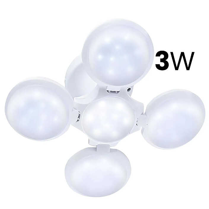 Acheter Avizar Lampe LED 3W Intérieur / Extérieur Recharge USB et Solaire Blanc