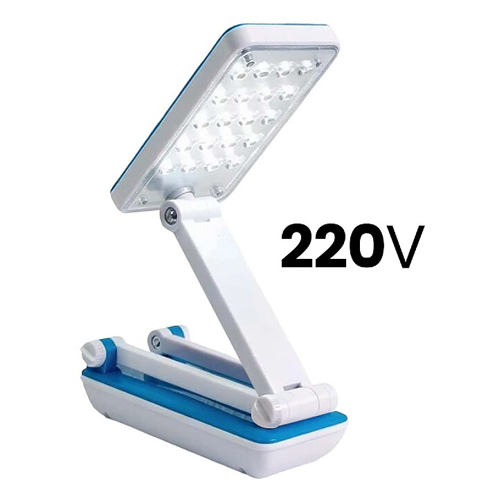 Avizar Lampe de Bureau 24 LED SMD 3 Intensités Réglable Pliable Blanc pas cher