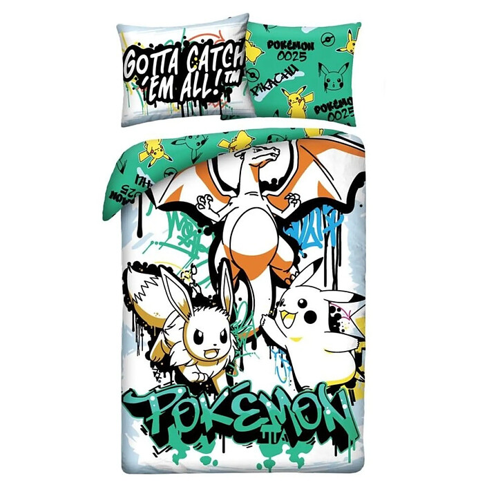 Pokémon - Parure de lit Pokémon Ver. 18 140 x 200 cm / 70 x 90 cm