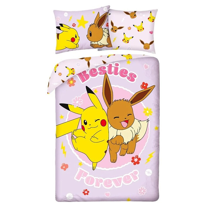 Pokémon - Parure de lit Pokémon Ver. 19 140 x 200 cm / 70 x 90 cm