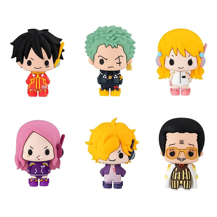 One Piece - Pack 6 trading figures Chokorin Mascot Series Egghead Ver. 5 cm