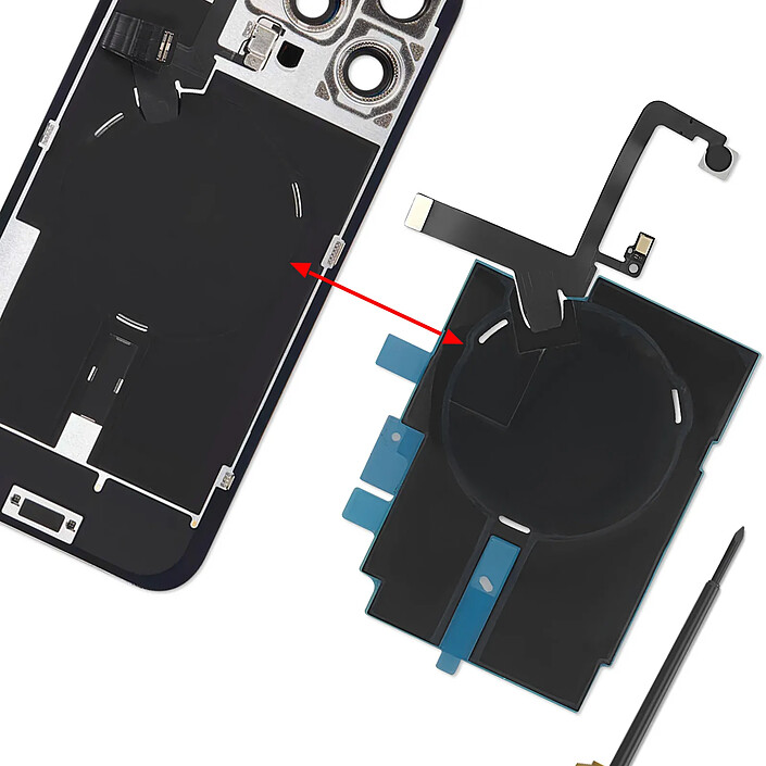 Avis Avizar Nappe Antenne NFC + Charge Induction de Remplacement pour iPhone 16 Pro Max