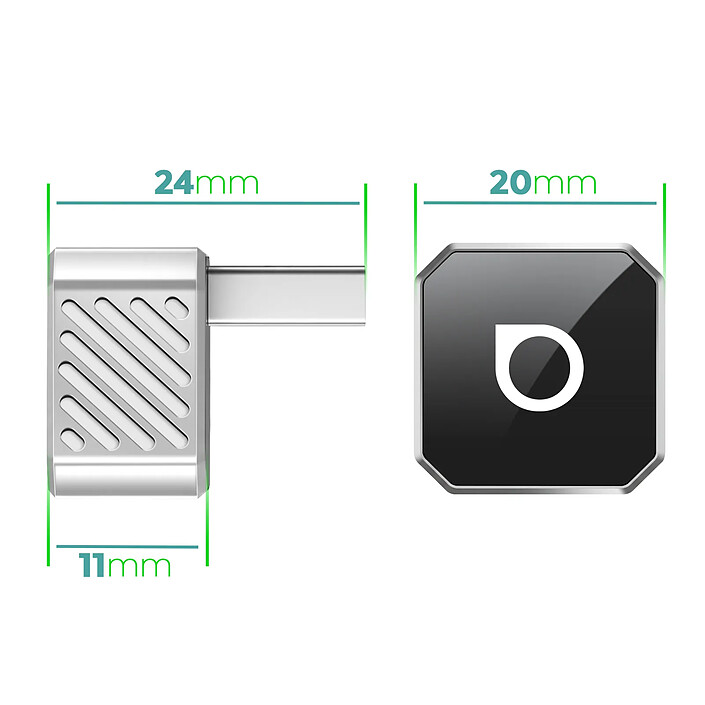 Acheter Avizar Adaptateur Mini Ottocast USB / USB-C pour CarPlay et Android Auto Sans fil