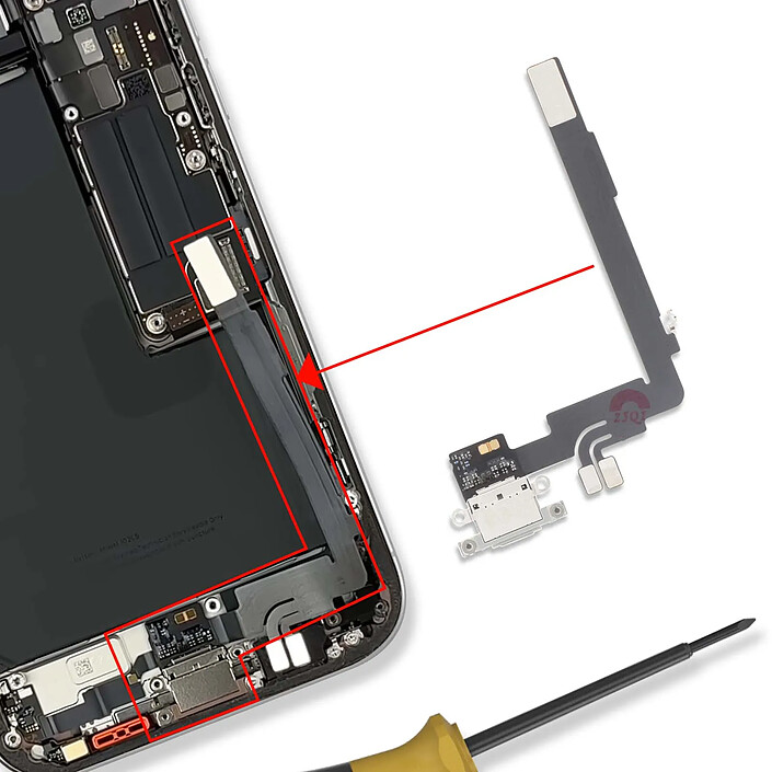 Acheter Avizar Connecteur de charge pour iPhone 16 Pro Max Réparation du port USB-C et Micro