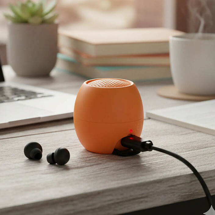 Avis Boompods Mini Enceinte Sans Fil TWS Bluetooth Étanche IPX6 Collection Zero Orange