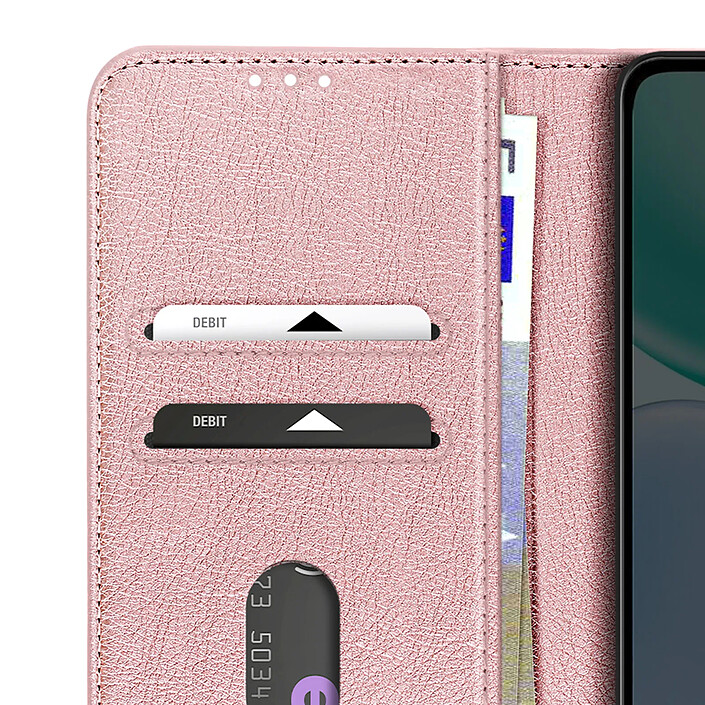 Avizar Étui Portefeuille pour Honor X5c Plus 4G Série Chesterfield avec Support Vidéo pas cher