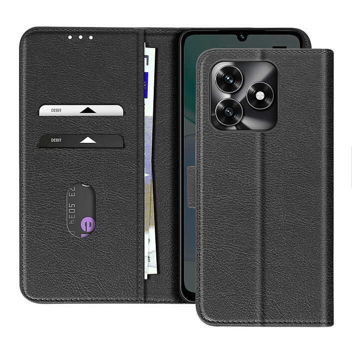 Avizar Étui Portefeuille pour Honor X5c Plus 4G Série Chesterfield avec Support Vidéo