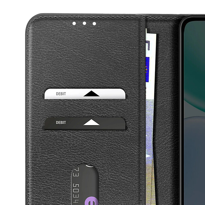 Avizar Étui Portefeuille pour Honor X5c Plus 4G Série Chesterfield avec Support Vidéo pas cher