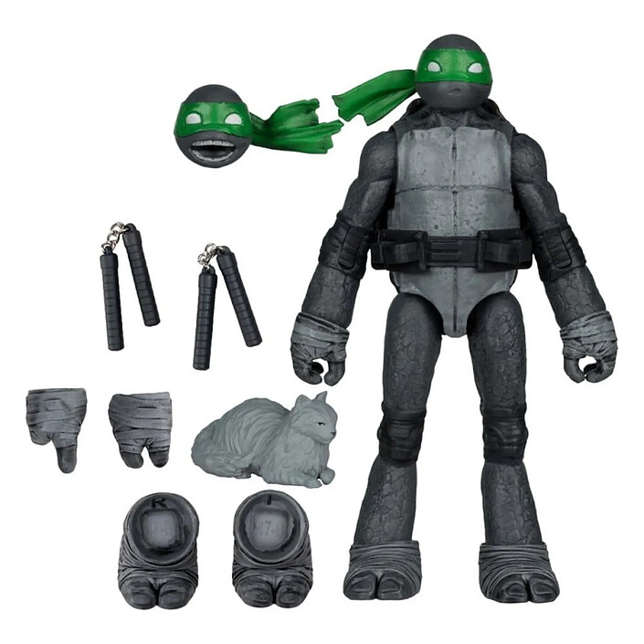 Avis Les Tortues Ninja Page Punchers - Figurine Michelangelo (Black White & Green) (Red Platinum Edition) 13 cm