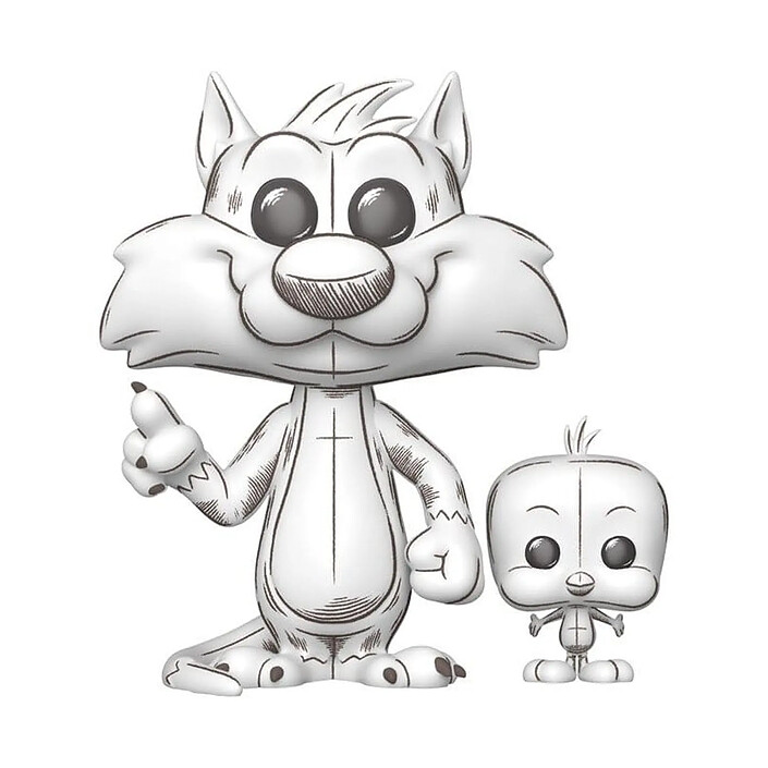 Looney Tunes - Figurine POP! & Buddy Sylvester & Tweety 9 cm