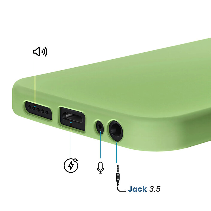 Avizar Coque pour Redmi 15C Soft-Touch en Silicone Série Fast Cover pas cher