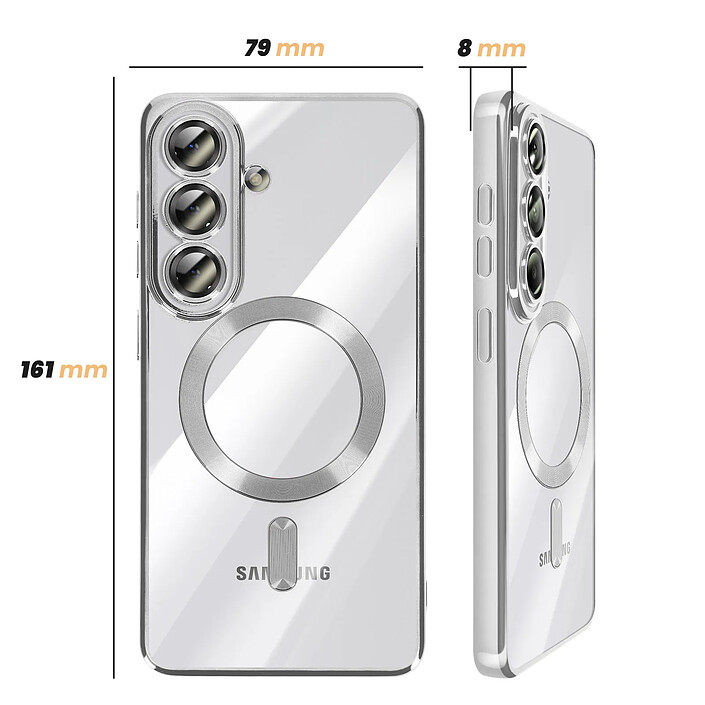 Avis Avizar Coque pour Galaxy S26 Plus MagSafe Souple Antichocs avec Contour Chromé