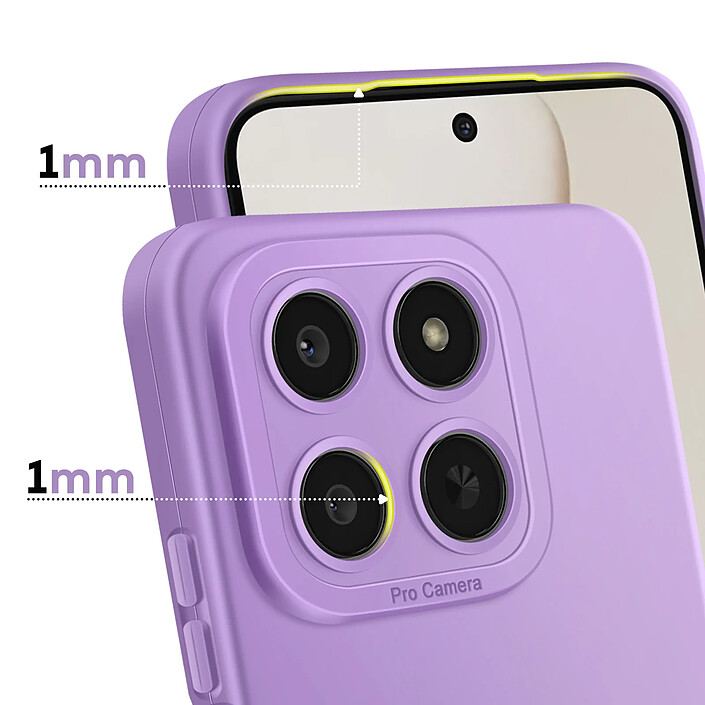 Avis Avizar Coque pour Honor 400 Smart en Silicone Souple avec Renfort Bloc Caméra Violet