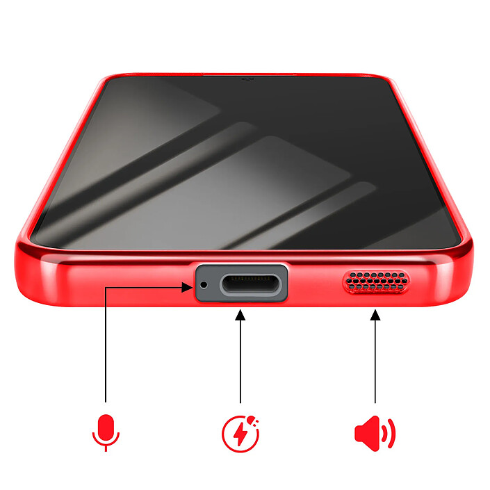 Avizar Coque pour Galaxy S26 MagSafe Souple Antichocs avec Contour Chromé pas cher