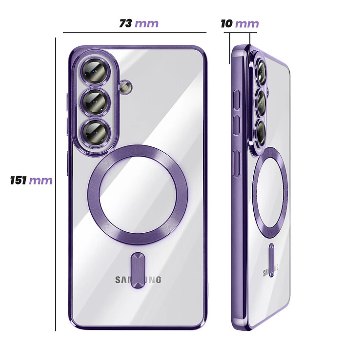 Avis Avizar Coque pour Galaxy S26 MagSafe Souple Antichocs avec Contour Chromé