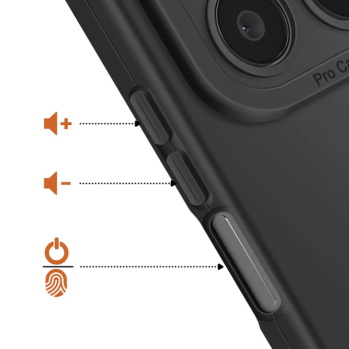 Acheter Avizar Coque pour Honor 400 Smart en Silicone Souple avec Renfort Bloc Caméra Noir