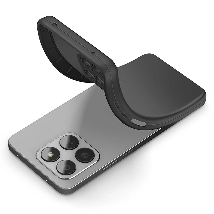 Avizar Coque pour Honor 400 Smart en Silicone Souple avec Renfort Bloc Caméra Noir pas cher
