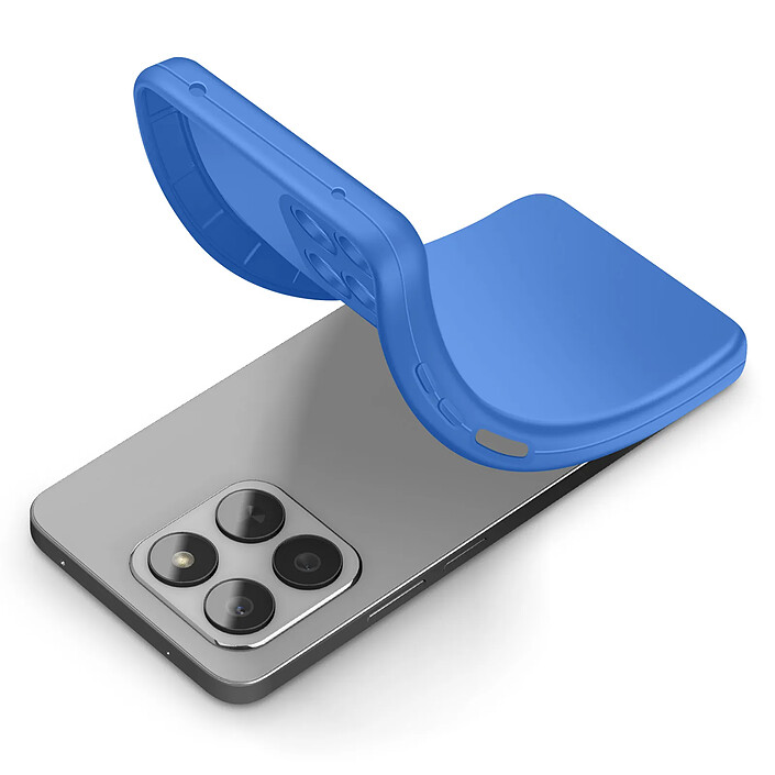 Avizar Coque pour Honor 400 Smart en Silicone Souple avec Renfort Bloc Caméra Bleu pas cher