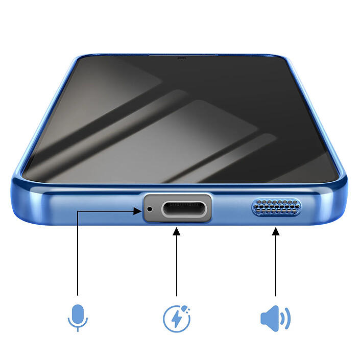 Avizar Coque pour Galaxy S26 Plus MagSafe Souple Antichocs avec Contour Chromé pas cher