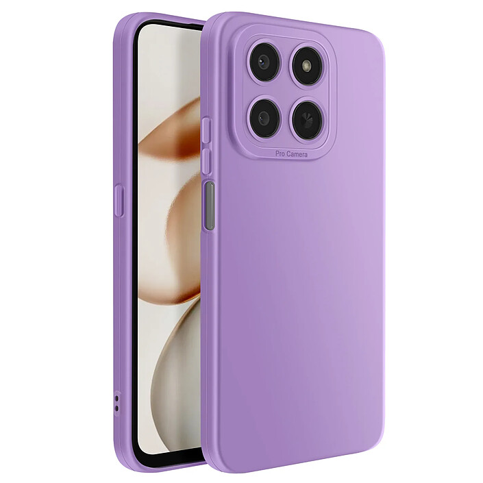 Avizar Coque pour Honor 400 Smart en Silicone Souple avec Renfort Bloc Caméra Violet
