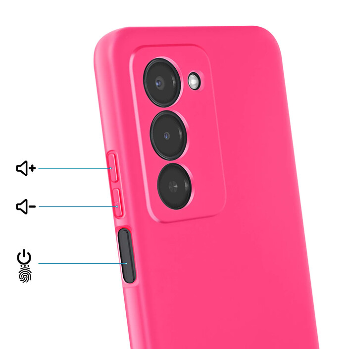 Avis Avizar Coque pour Redmi 15 5G Soft-Touch en Silicone Série Fast Cover Fuchsia