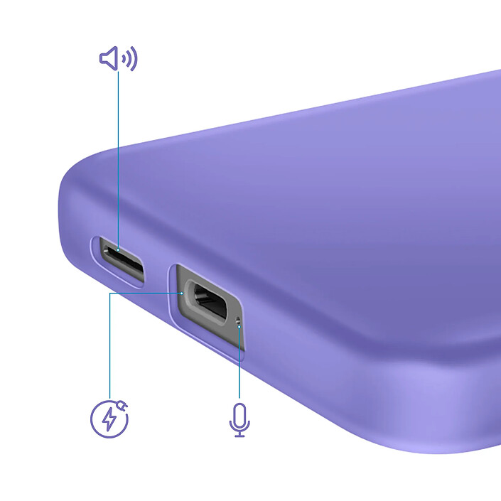 Avizar Coque pour Galaxy S25 FE Soft-Touch en Silicone Série Fast Cover pas cher
