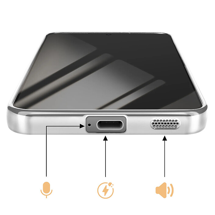Avizar Coque pour Galaxy S26 MagSafe Souple Antichocs avec Contour Chromé pas cher