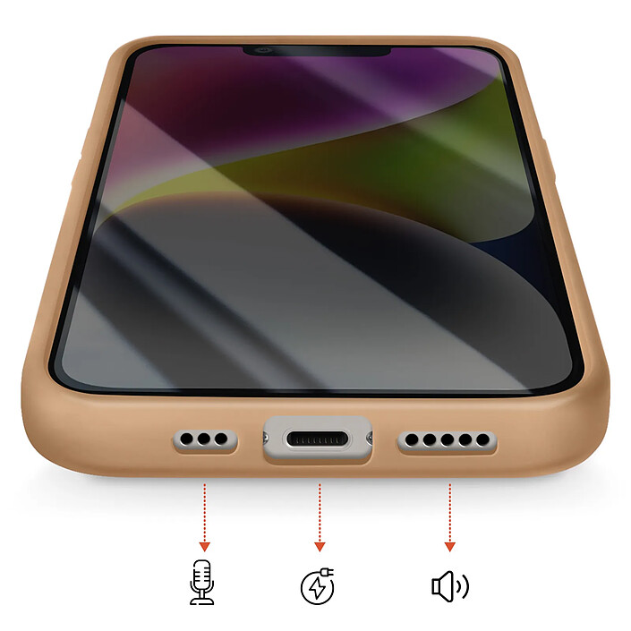 Acheter Avizar Coque MagSafe pour iPhone 13 / 14 Dos Fumé avec Cadre en Silicone Renforcée