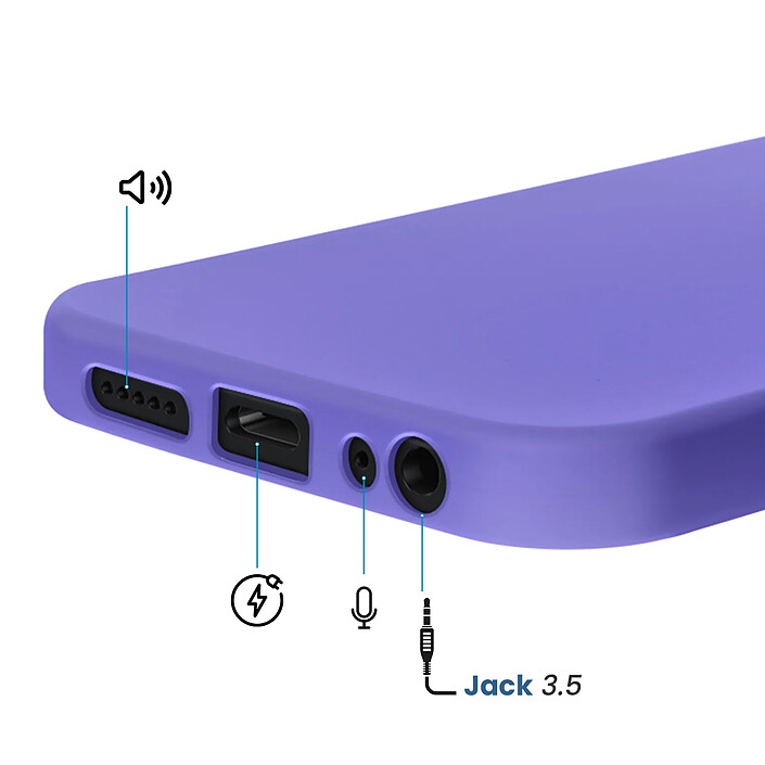 Avizar Coque pour Redmi 15C Soft-Touch en Silicone Série Fast Cover pas cher