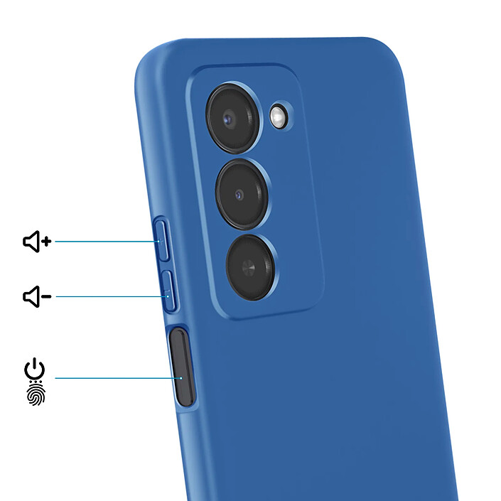 Avis Avizar Coque pour Redmi 15 5G Soft-Touch en Silicone Série Fast Cover Bleu