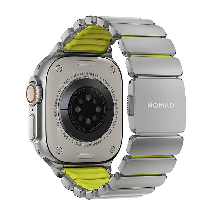 Nomad Bracelet Sport Renforcé pour Watch 49mm avec Fermoir Magnétique Vert