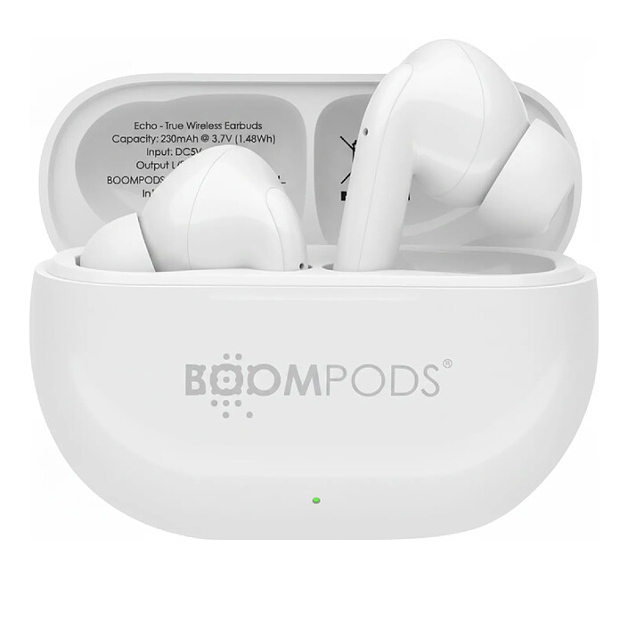 Boompods Écouteurs Bluetooth Sans Fil 5.3 avec Son Immersif pour Sport IPX4 Beige