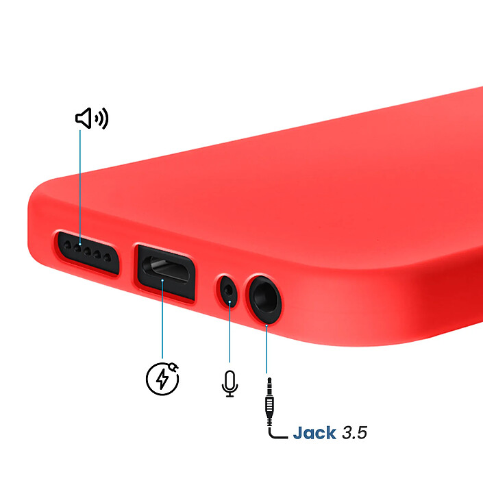 Avizar Coque pour Redmi 15C Soft-Touch en Silicone Série Fast Cover pas cher