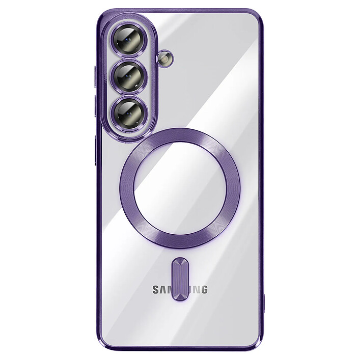 Avizar Coque pour Galaxy S26 MagSafe Souple Antichocs avec Contour Chromé
