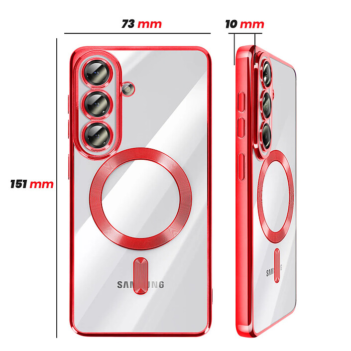 Avis Avizar Coque pour Galaxy S26 MagSafe Souple Antichocs avec Contour Chromé