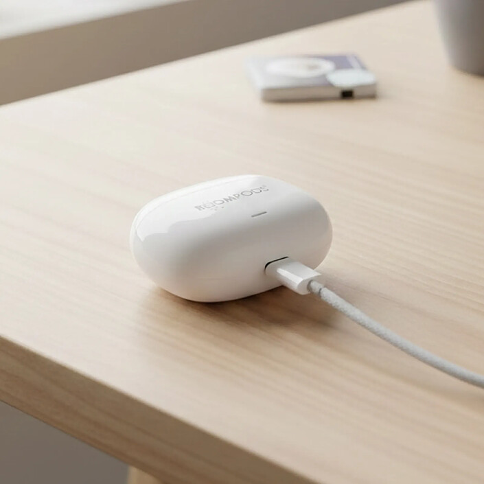 Avis Boompods Écouteurs Bluetooth Sans Fil 5.3 ANC avec Mode Open-Ear pour Sport IPX4 Blanc