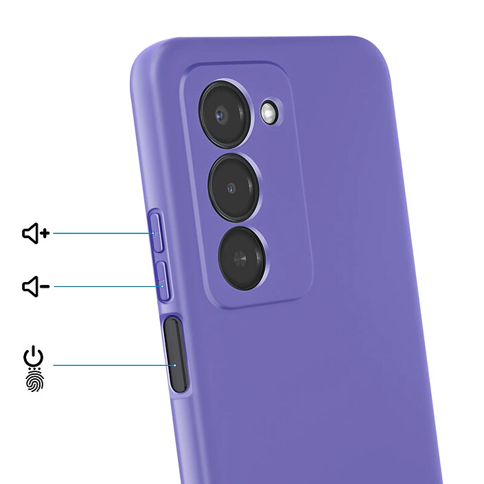 Avis Avizar Coque pour Redmi 15 5G Soft-Touch en Silicone Série Fast Cover Violet