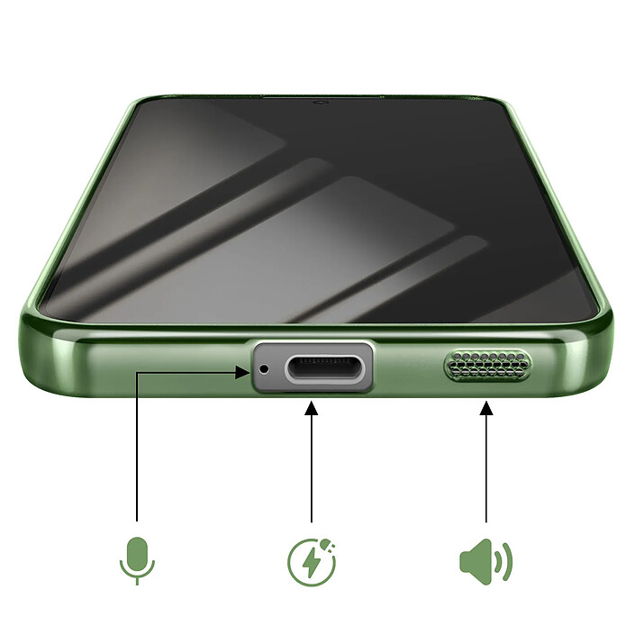 Avizar Coque pour Galaxy S26 MagSafe Souple Antichocs avec Contour Chromé pas cher