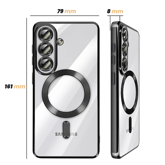 Avis Avizar Coque pour Galaxy S26 Plus MagSafe Souple Antichocs avec Contour Chromé