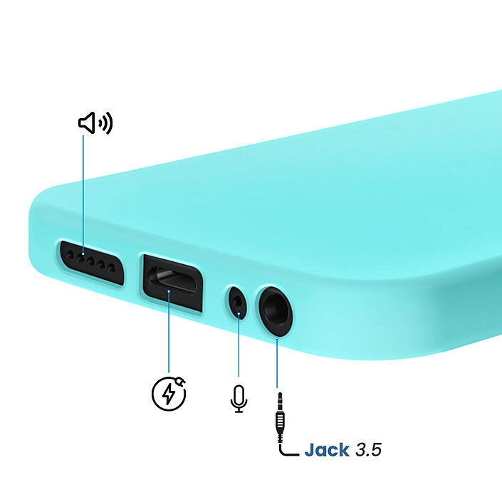 Avizar Coque pour Redmi 15C Soft-Touch en Silicone Série Fast Cover pas cher