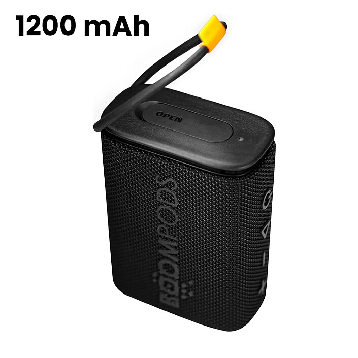 Boompods Enceinte Bluetooth 5.3 Portable 5W Modèle BeachBoom 1200mAh avec Micro Noir pas cher